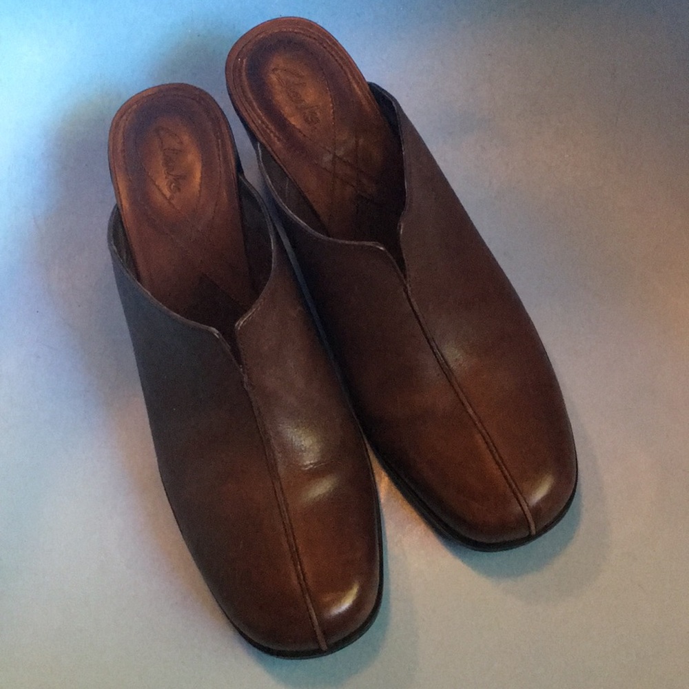 Clarks slip ons